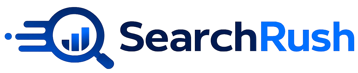 SearchRush local SEO and reputation management platform logo